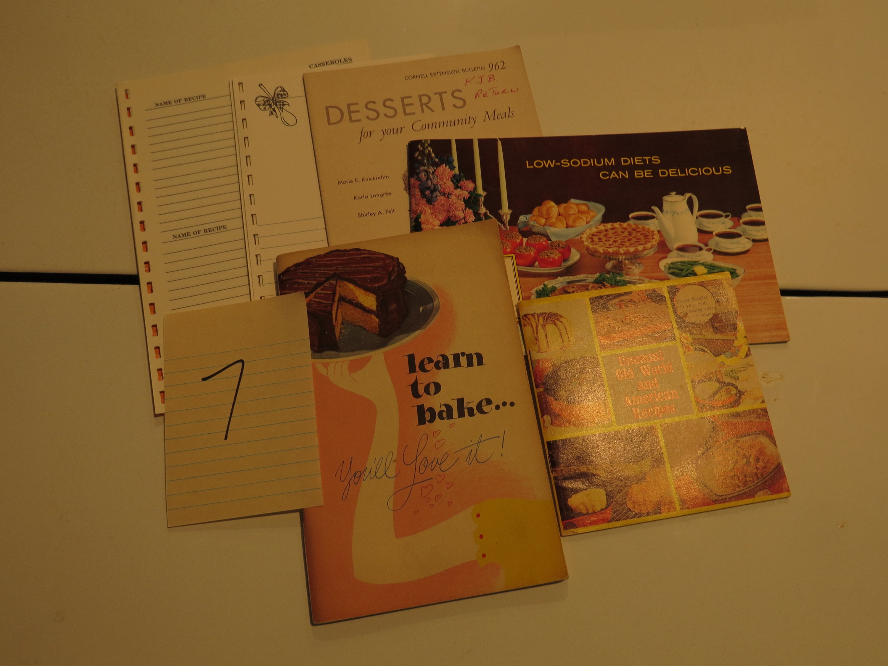 Vintage Recipe Book Bundle Etsy