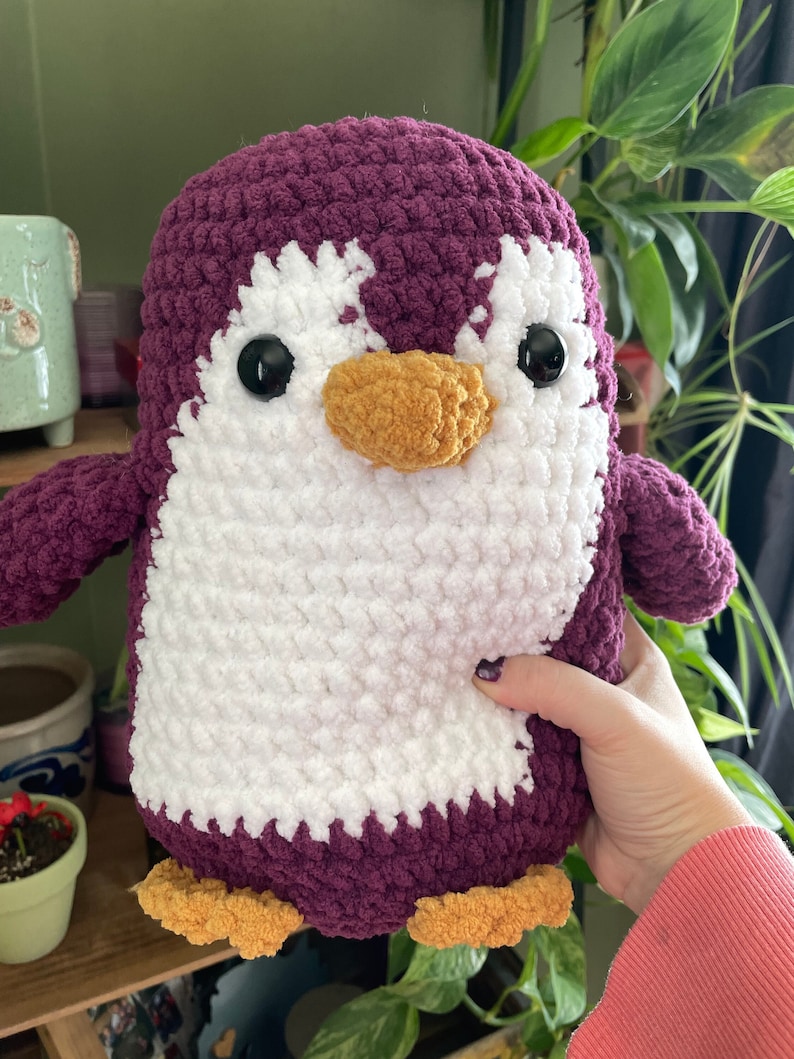 CROCHET PATTERN Squishy the Penguin Digital Copy image 1