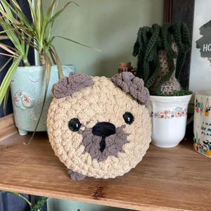 Crochet Stuffed Animal | Ellie the Pug| Crochet | Amigurumi | Crochet Pug | Pug Stuffed Animal