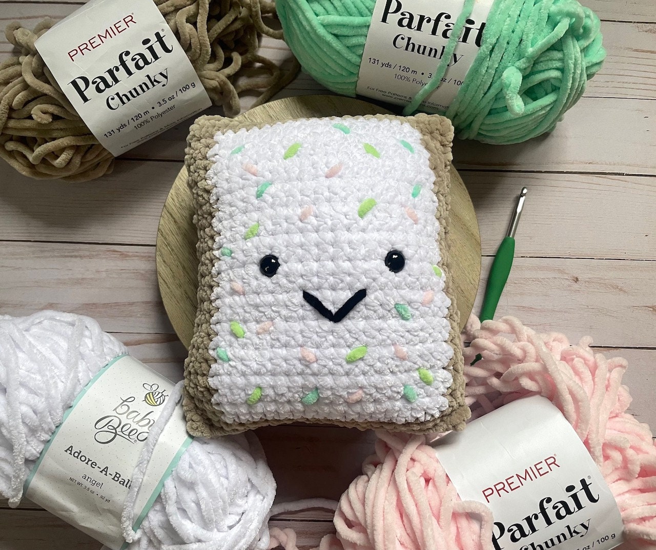 CROCHET PATTERN Pop tart Pattern Crochet Fake Food Amigurumi