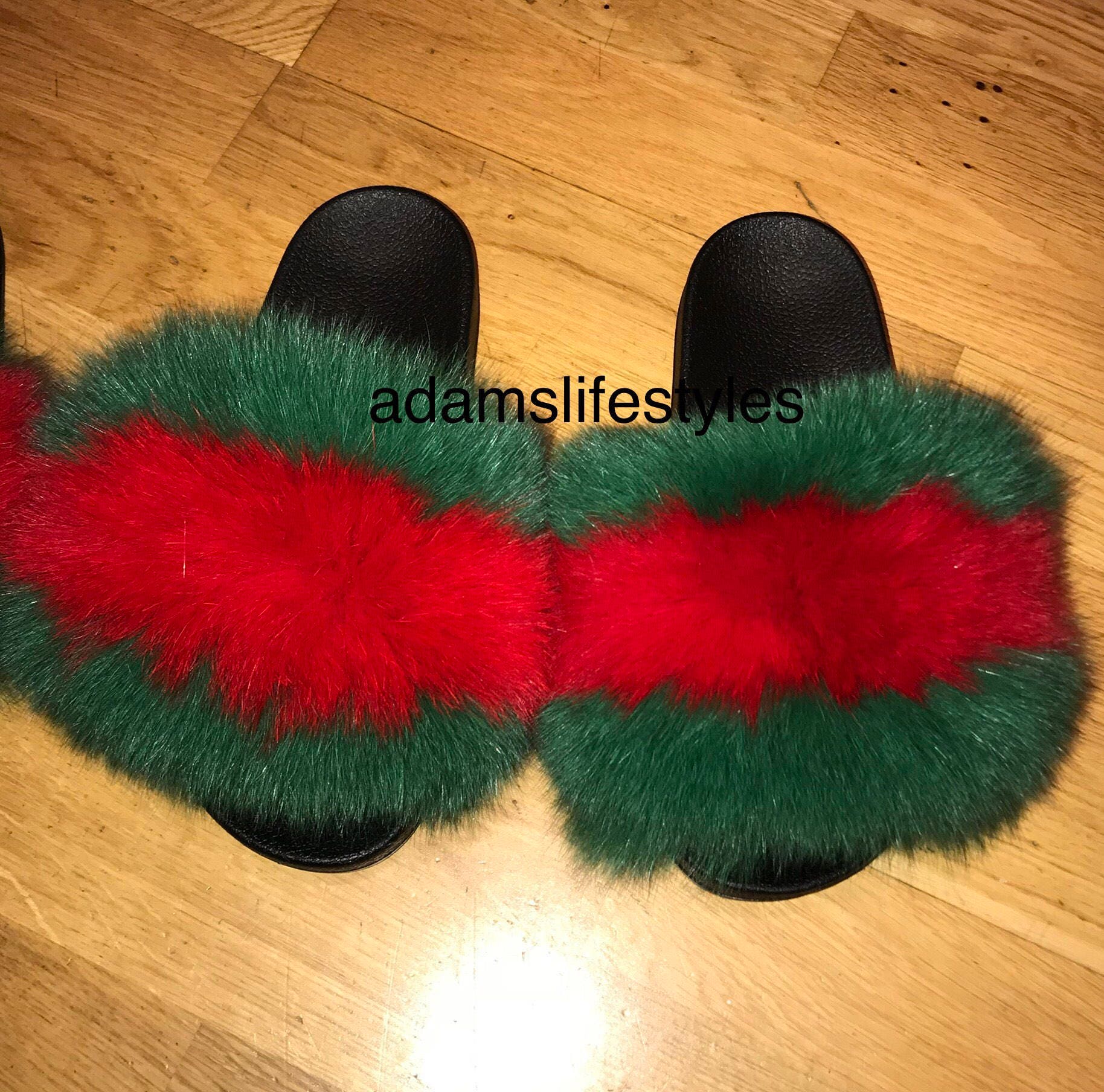 gucci fur slides sale