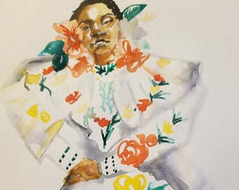 Illustration de mode de flora
