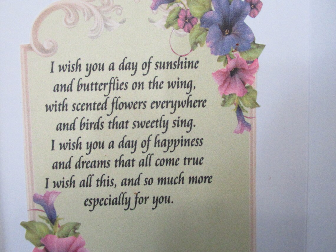 Female Birthday Card Field Of Flowers Lavender - Highworth Emporium - View #2