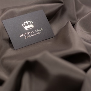 Brown lining fabric, Elastic lining fabric, Brunello lining fabric, Fabric from Italy, Brown fabric, Dress fabric, By the yard Z00524