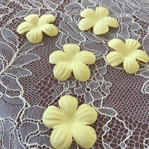 5pcs Yellow bridal fabric flowers, Bridal fabric, Flowers, Hair pins, Hair accessories, Bridal accessories, Wedding accessories P0011
