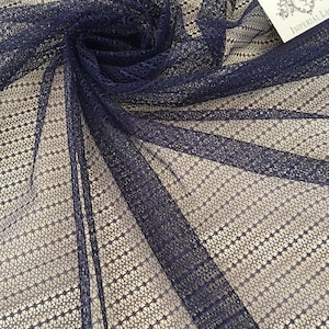 Net tulle fabric, Blue tulle, not elastic fabric, net fabric - 59&quot; (150cm) wide - sold per meter, Lingerie tulle fabric, T00100
