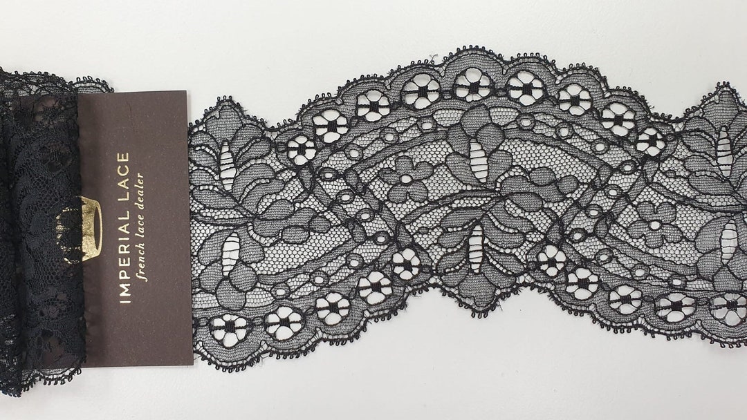 Black Lace Trim, Chantilly Lace, French Lace, Bridal Lace, Black ...