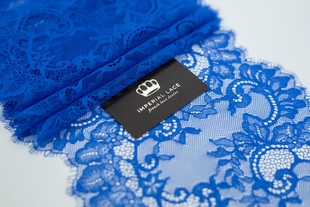 Blue Lace Trim, Chantilly Lace, Floral Lace, French Lace, Wedding Lace
