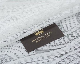 Off white Geometrische Spitze Stoff, Französische Spitze, Alencon Spitzenstoff, Braut Spitzenstoff, Kleid Spitzenstoff B00474