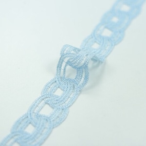 Light Blue lace Trim, Chantilly Lace, French Lace trim, Bridal lace, Wedding Lace, Scalloped lace, Lace Fabric, Fabric by the yard MK00582
