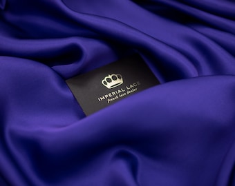 Hot purple silk satin fabric, Silk fabric, Satin fabric, Purple satin fabric, Premium satin, Purple fabric, Fabric by the Yard Z00739