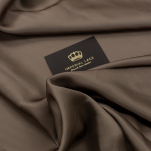 Brown satin fabric, Viscose fabric, Dress fabric, Evening dress fabric, Designer fabric, Premium fabric, Satin fabric, By the yard Z00813