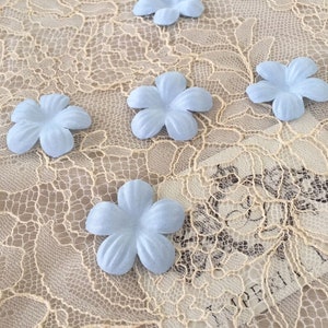 5pcs Blue bridal fabric flowers, Bridal fabric, Flowers, Hair pins, Hair accessories, Bridal accessories, Wedding accessories P0004
