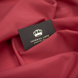 Dull Red lining fabric, lining, Red elastic lining, Brunello lining fabric, lining fabric from Italy, lining fabric by the yard Z00767