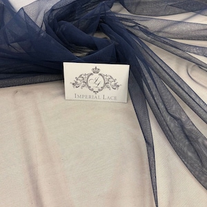 Dark blue tulle fabric, Lingerie blue net, Blue net fabric, Lingerie net fabric, Blue tulle, tulle fabric, Blue tulle fabric, Tulle, T00166
