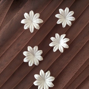 Snow White bridal fabric flowers, bridal fabric, flowers, hair pins, hair accessories, bridal accessories, wedding accessories, K5_3