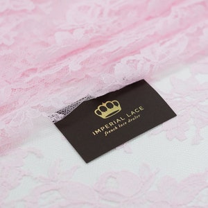 Bordure en dentelle rose, dentelle française rose clair, dentelle de Chantilly, dentelle de robe de mariée, dentelle de mariage, dentelle rose, voile, jarretière, lingerie en dentelle MK00548