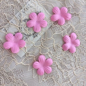 5pcs Dark Pink bridal fabric flowers, Bridal fabric, Flowers, Hair pins, Hair accessories, Bridal accessories, Wedding accessories P0009