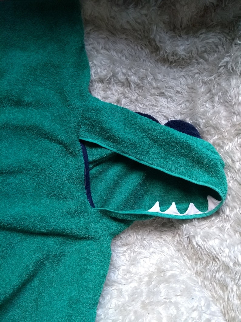 Shark Poncho Hooded Towel