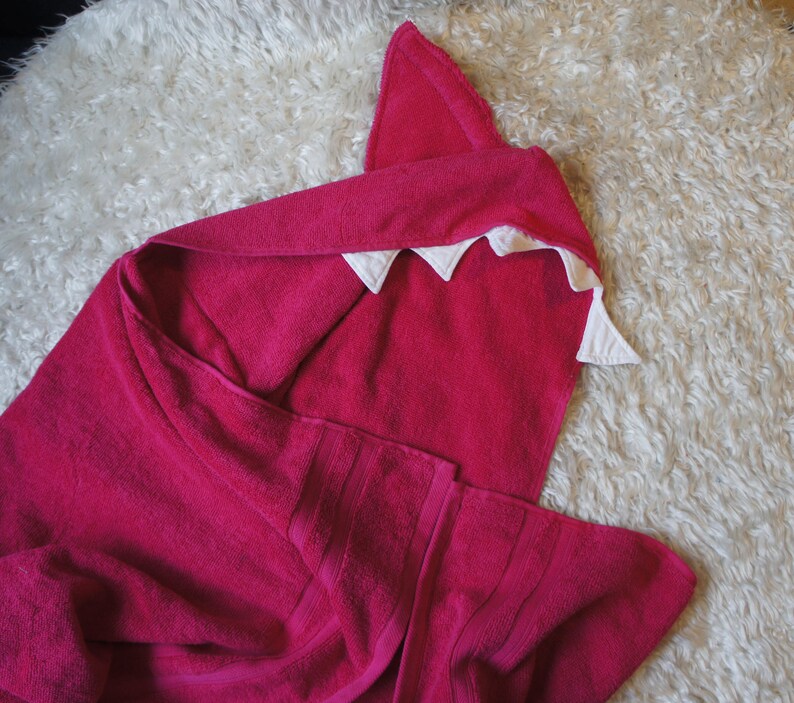 Shark Poncho Hooded Towel