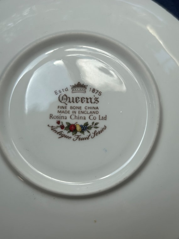 Vintage Queen's Fine Bone China Tea Cup and Saucer - Etsy