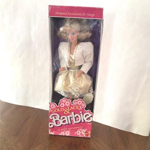 Vintage Gold and Lace Barbie Doll 1989 Mattel