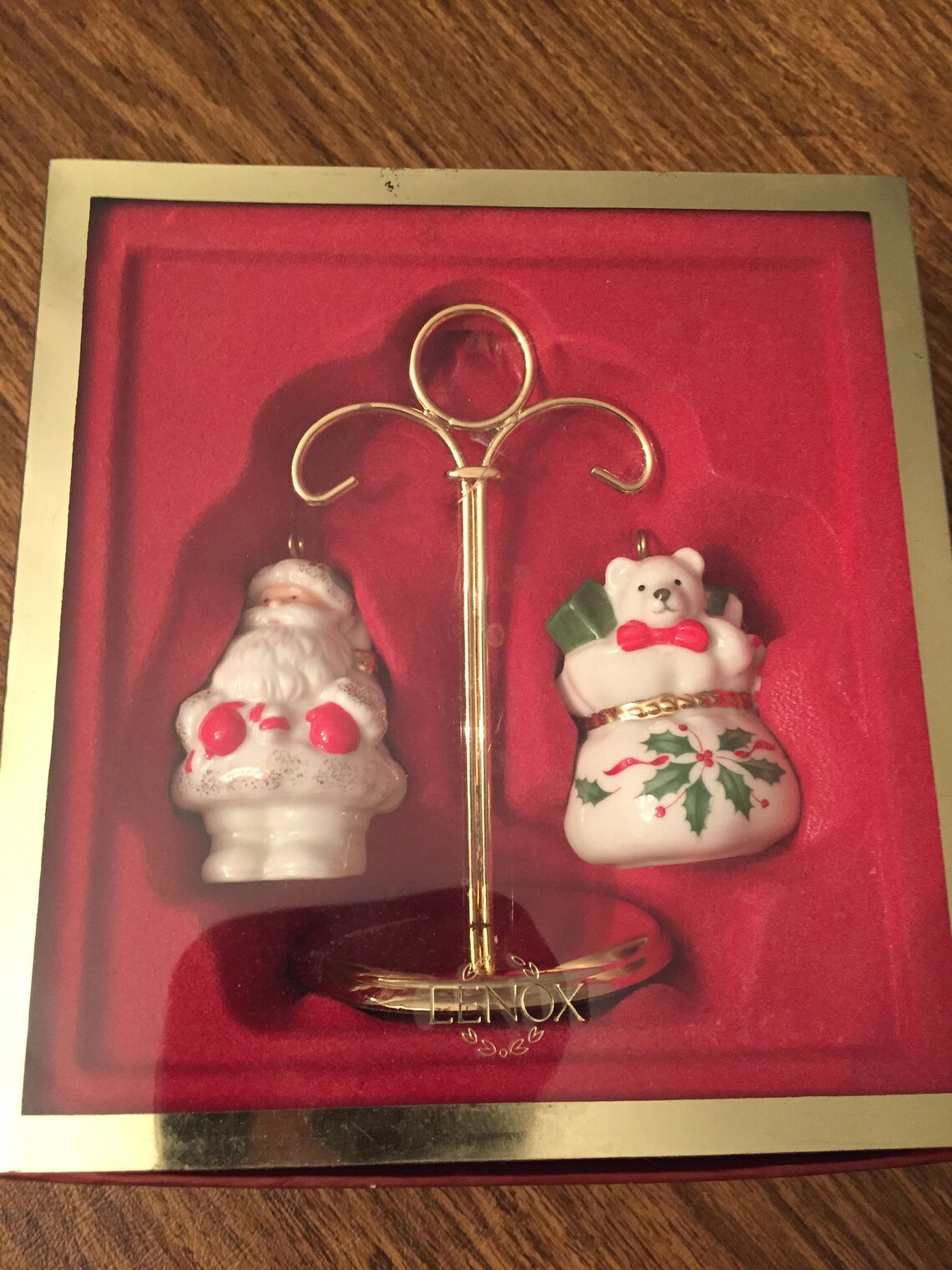 Lenox Holiday Salt and Pepper Shakers Christmas Santa & Toys Etsy