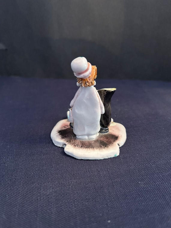 Vintage, Signed Lino Zampiva Small Porcelain Clown With Tuba