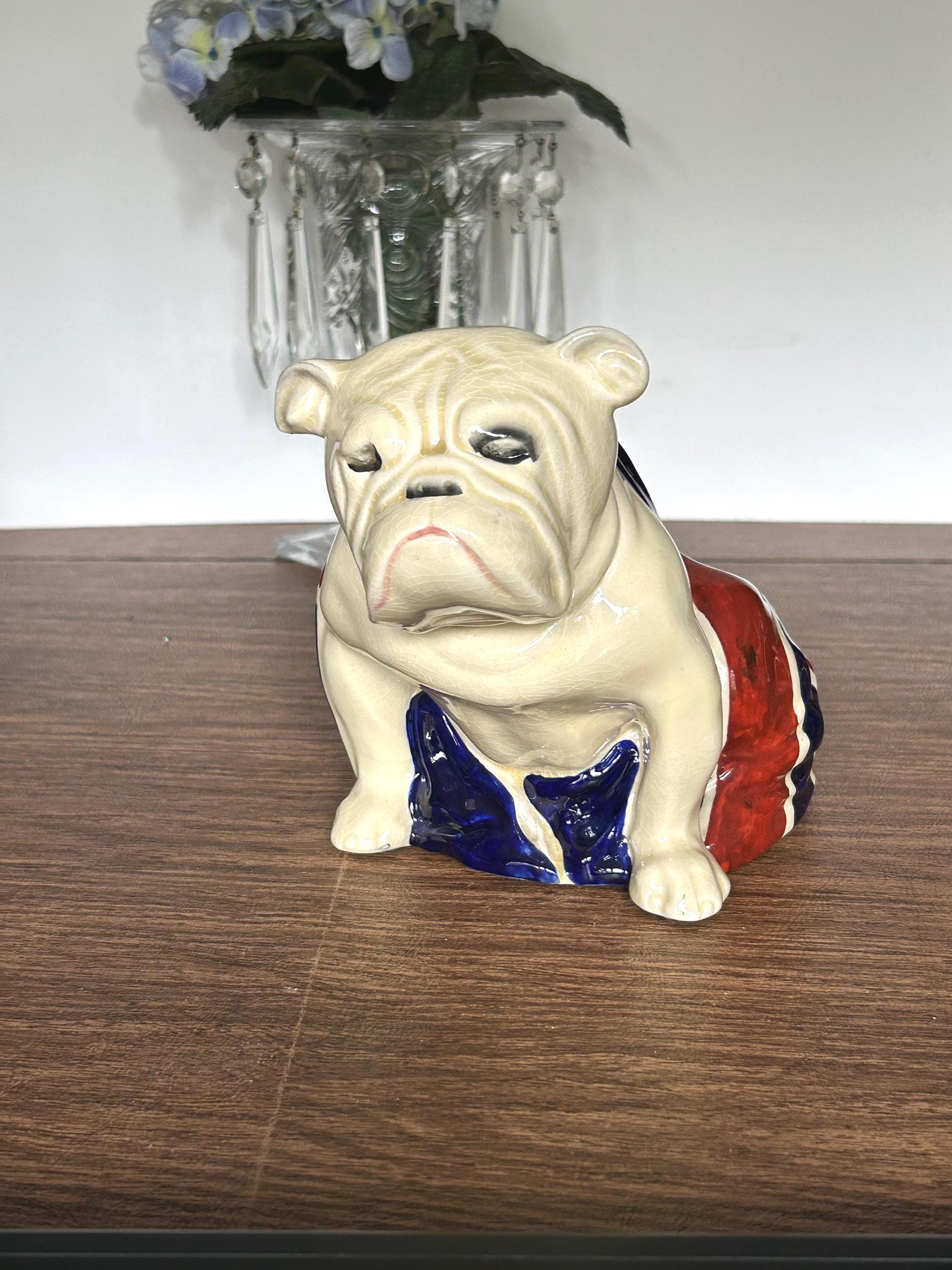 Bulldog Figurine Union Jack - Etsy