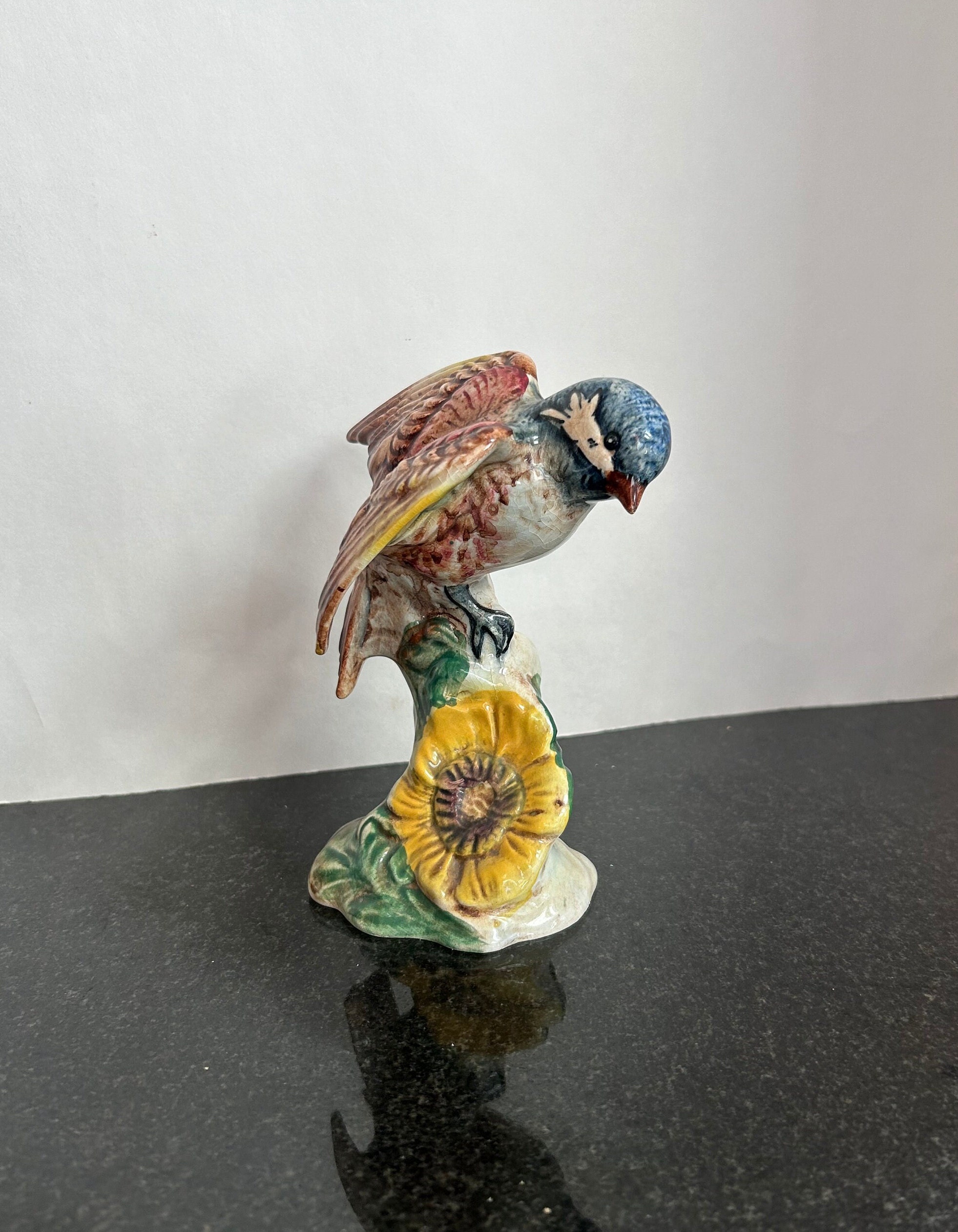 Beswick Pottery Ceramic Bird Vintage Chickadee Mid-century