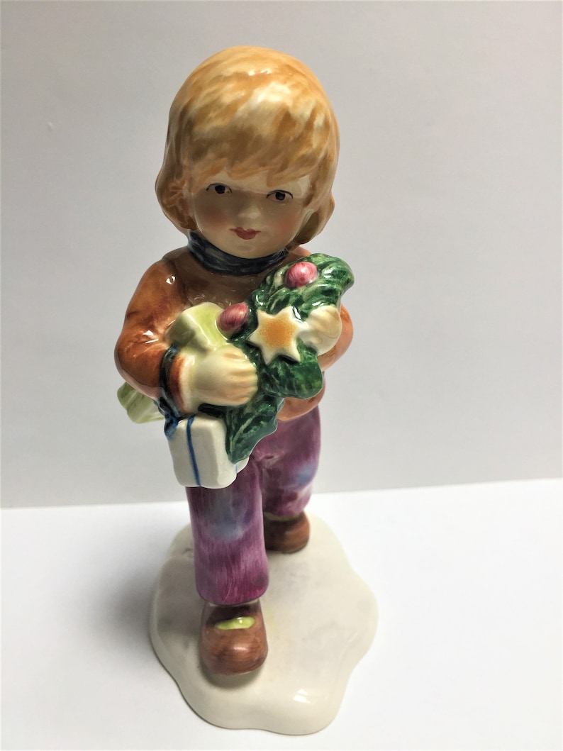 Rare Goebel 1984 LORE Boy With Holiday Gifts Etsy