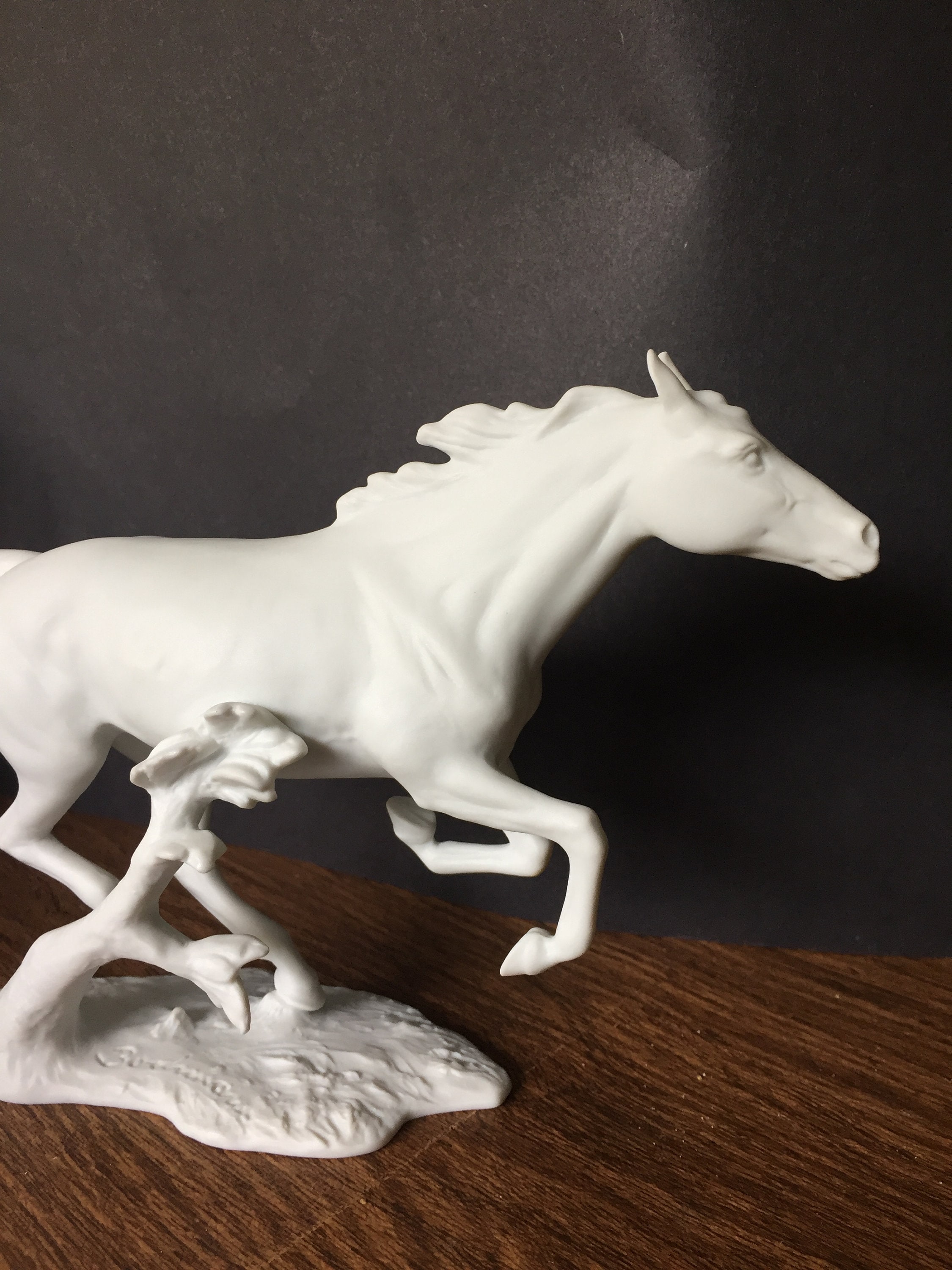 Kaiser Porcelain White Bisque Figurine Horse FINALE G. Etsy