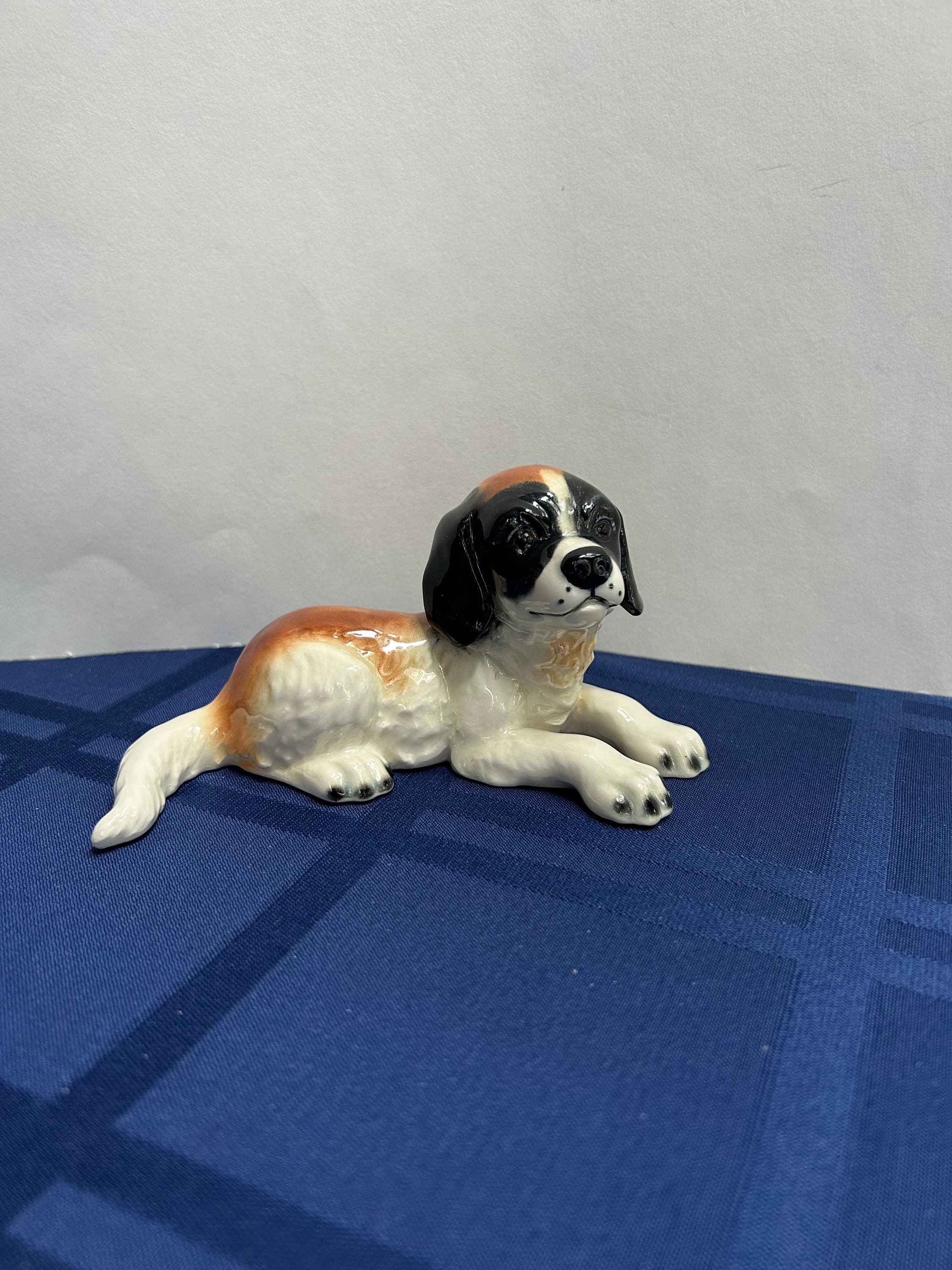 Vintage Saint Bernard Dog Figurine, Goebel Germany - Etsy display picture 1
