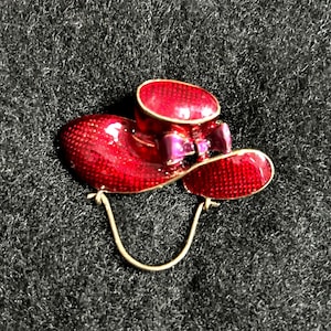Vintage Red Hat Society Brooch