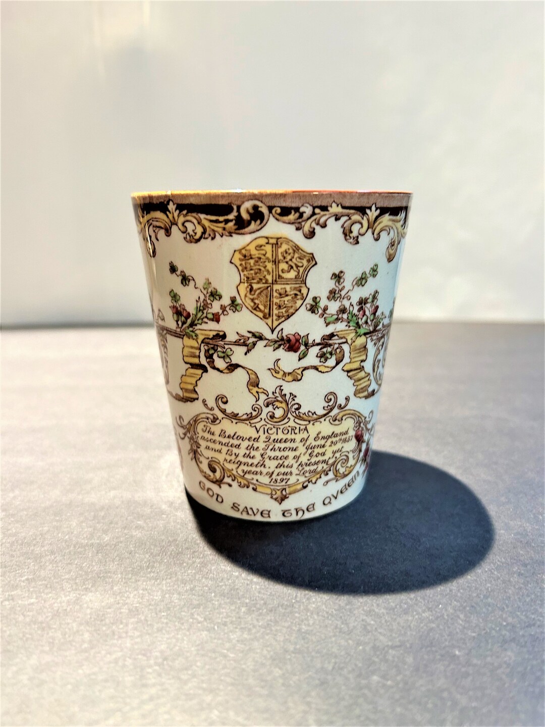 Queen Victoria Diamond Jubilee Ceramic Beaker Cup by Doulton Burslem - Etsy