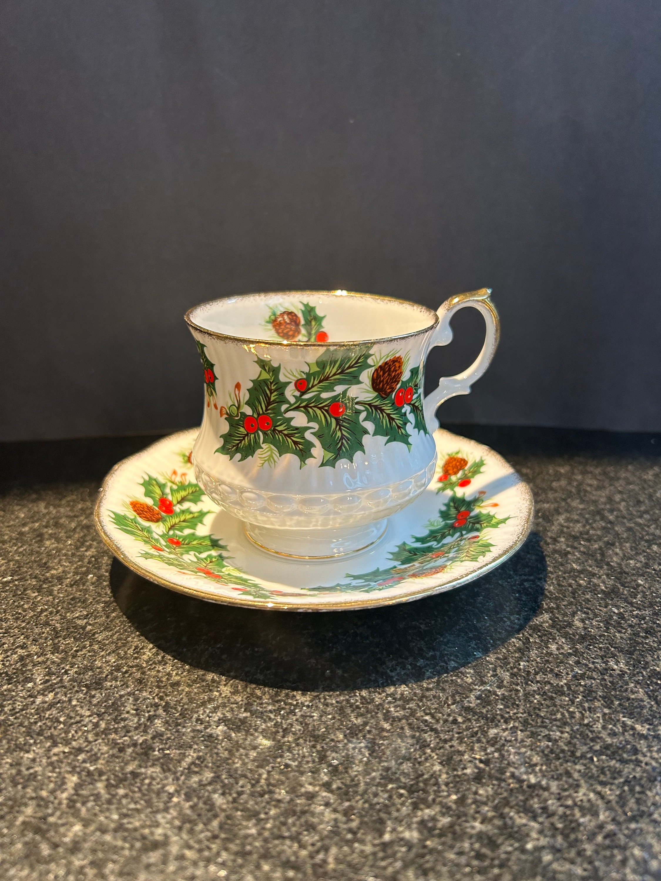 Vintage Queen's Fine Bone Rosina China Yuletide