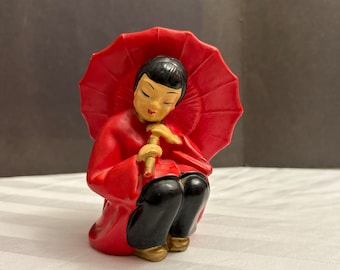 Vintage Ceramic Asian Figurines MCM 1960's - Etsy