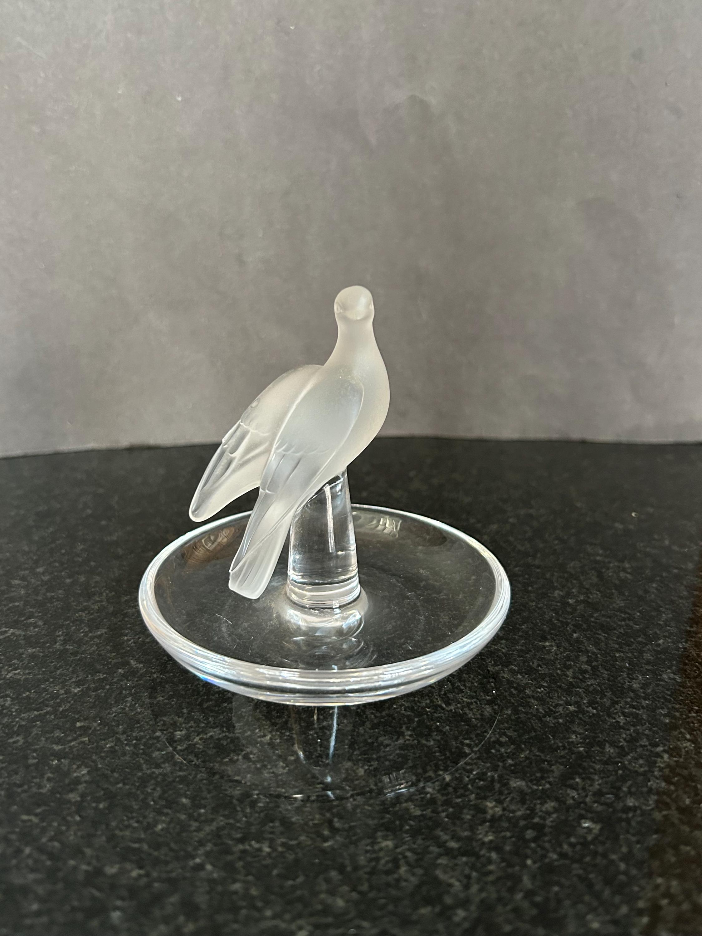 LALIQUE ラリック フランス クリスタル 鳩 リングホルダーアンティーク Lalique Ring Holder - Etsy
