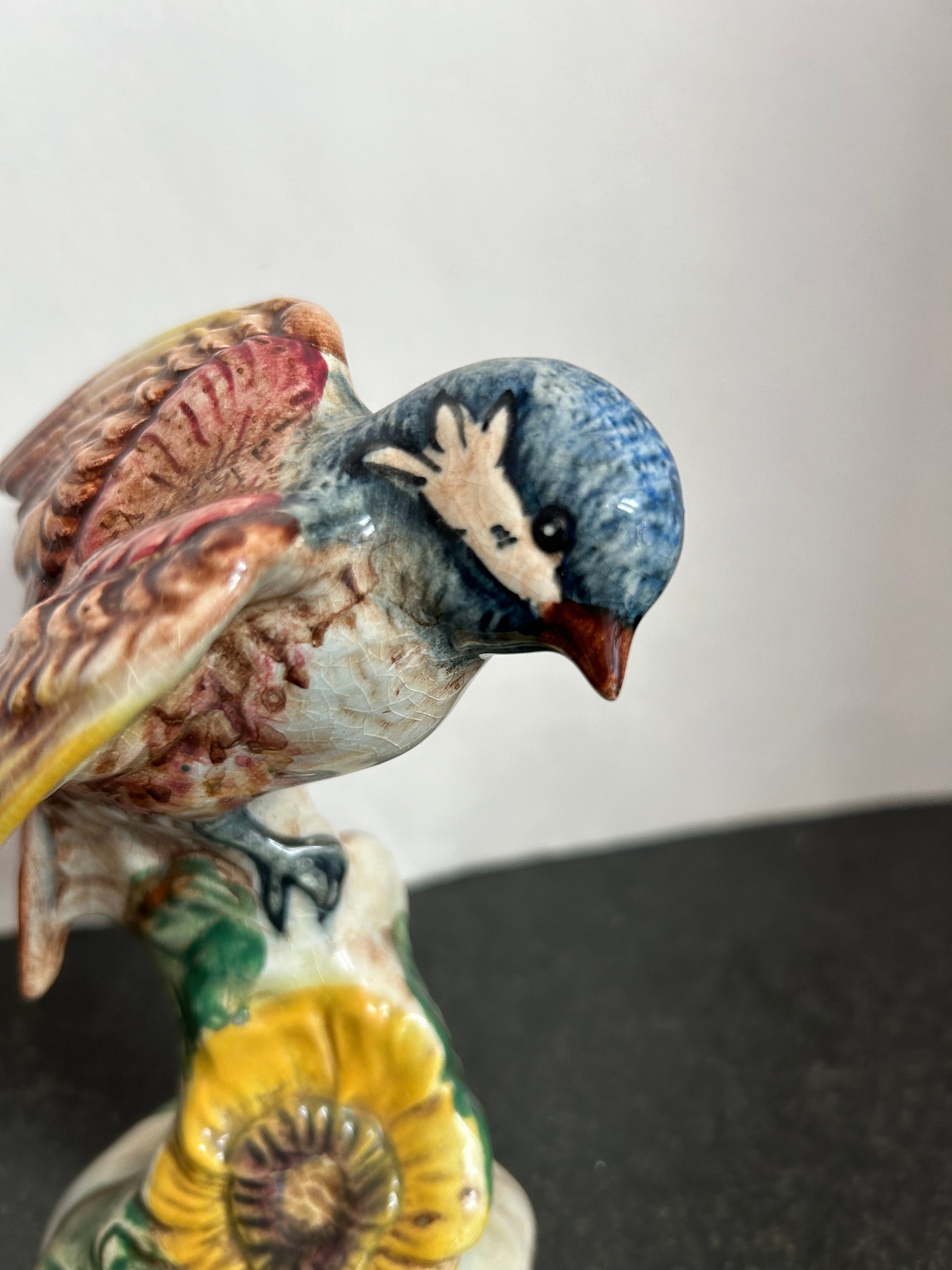 Beswick Pottery Ceramic Bird Vintage Chickadee Mid-century