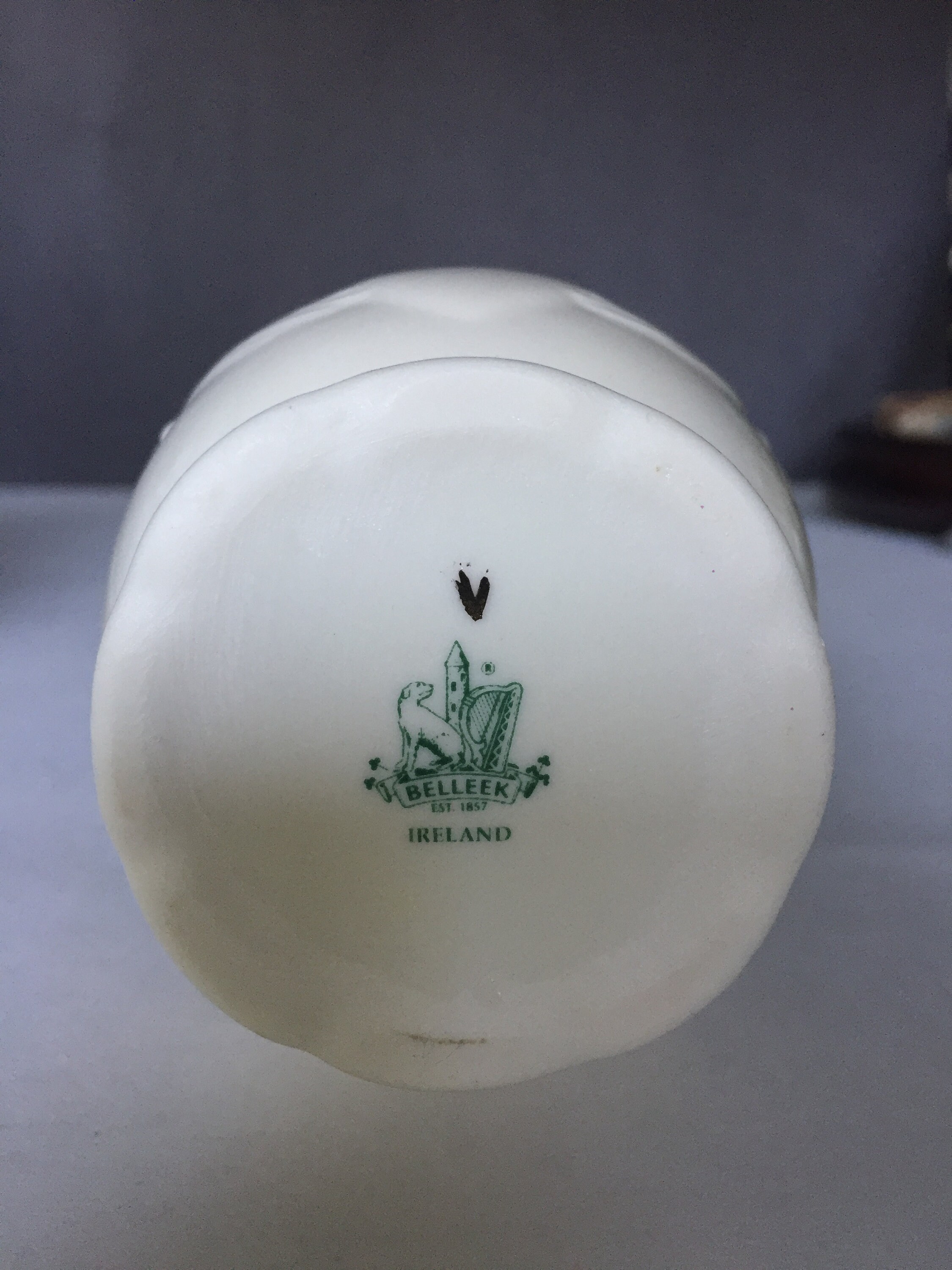 Belleek Ireland Claddagh Bud Vase Cream Colored w/Gold Accent Etsy