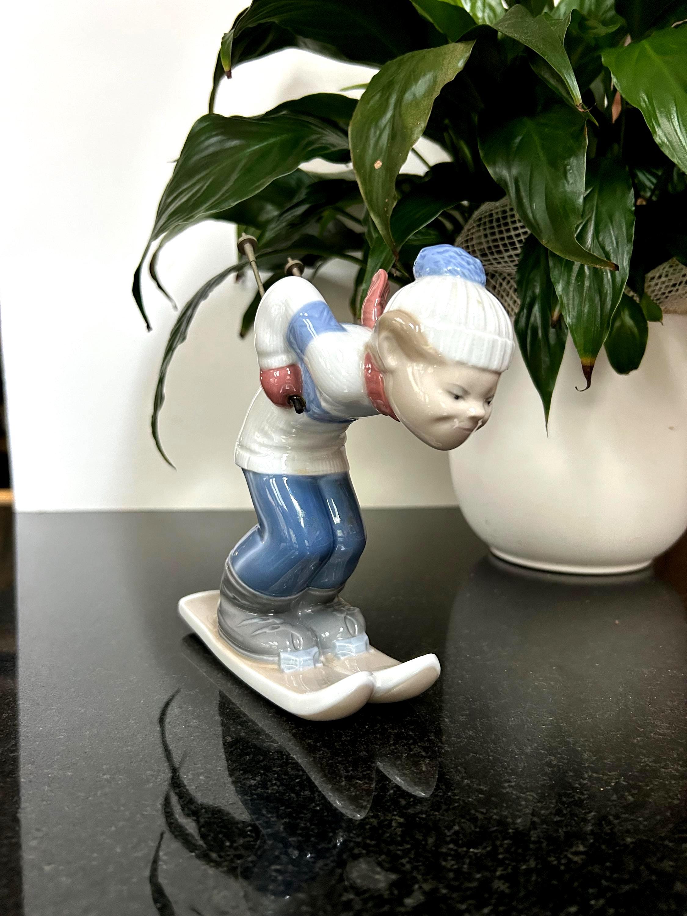 Vintage Lladro Figurine #4970 Skier Puppet Boy - Etsy