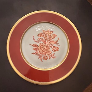 Bernardaud Limoges Paramaribo Pattern Plate 1950's 10.25