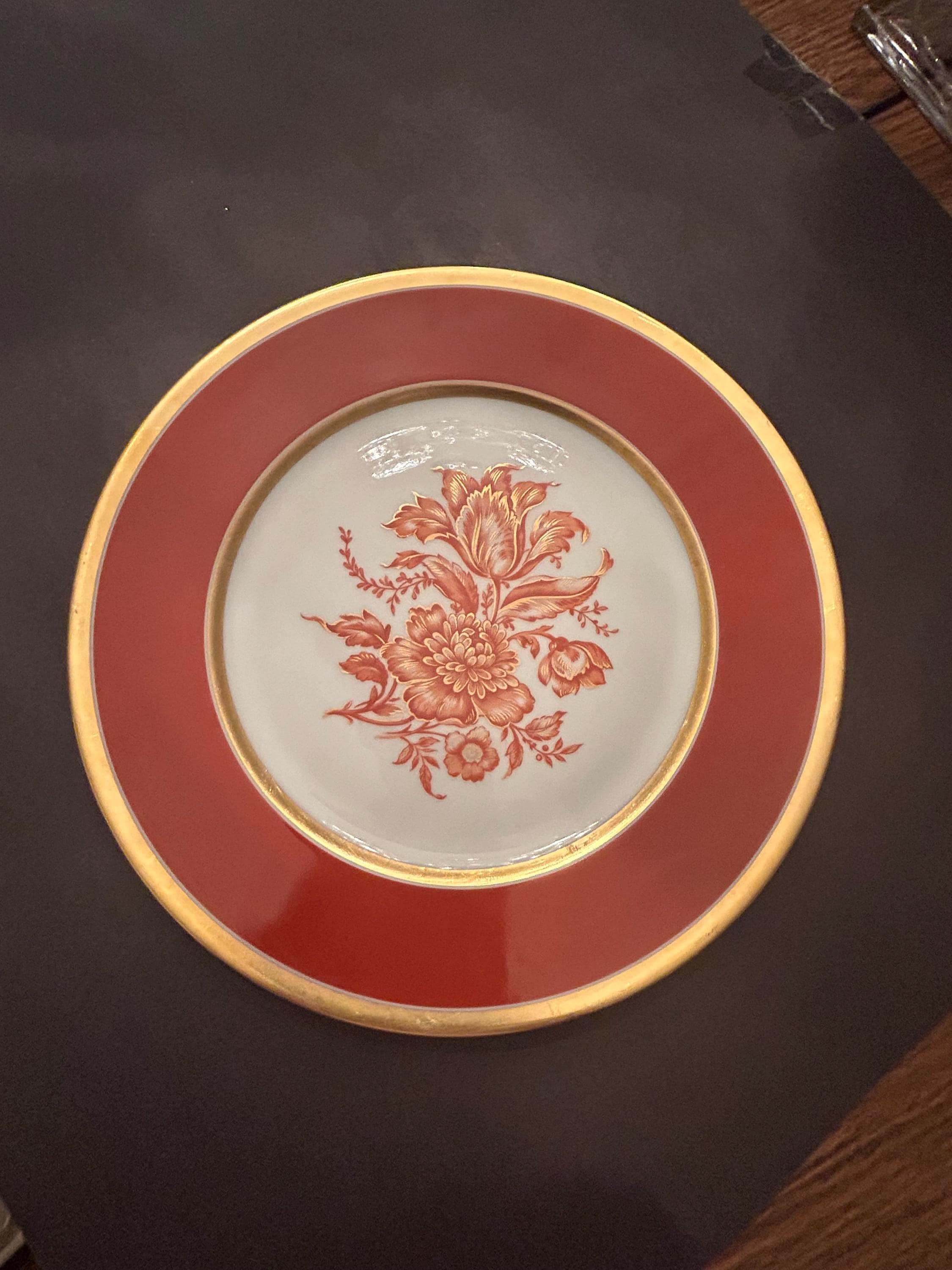 Bernardaud Limoges Paramaribo Pattern Plate 1950's 10.25