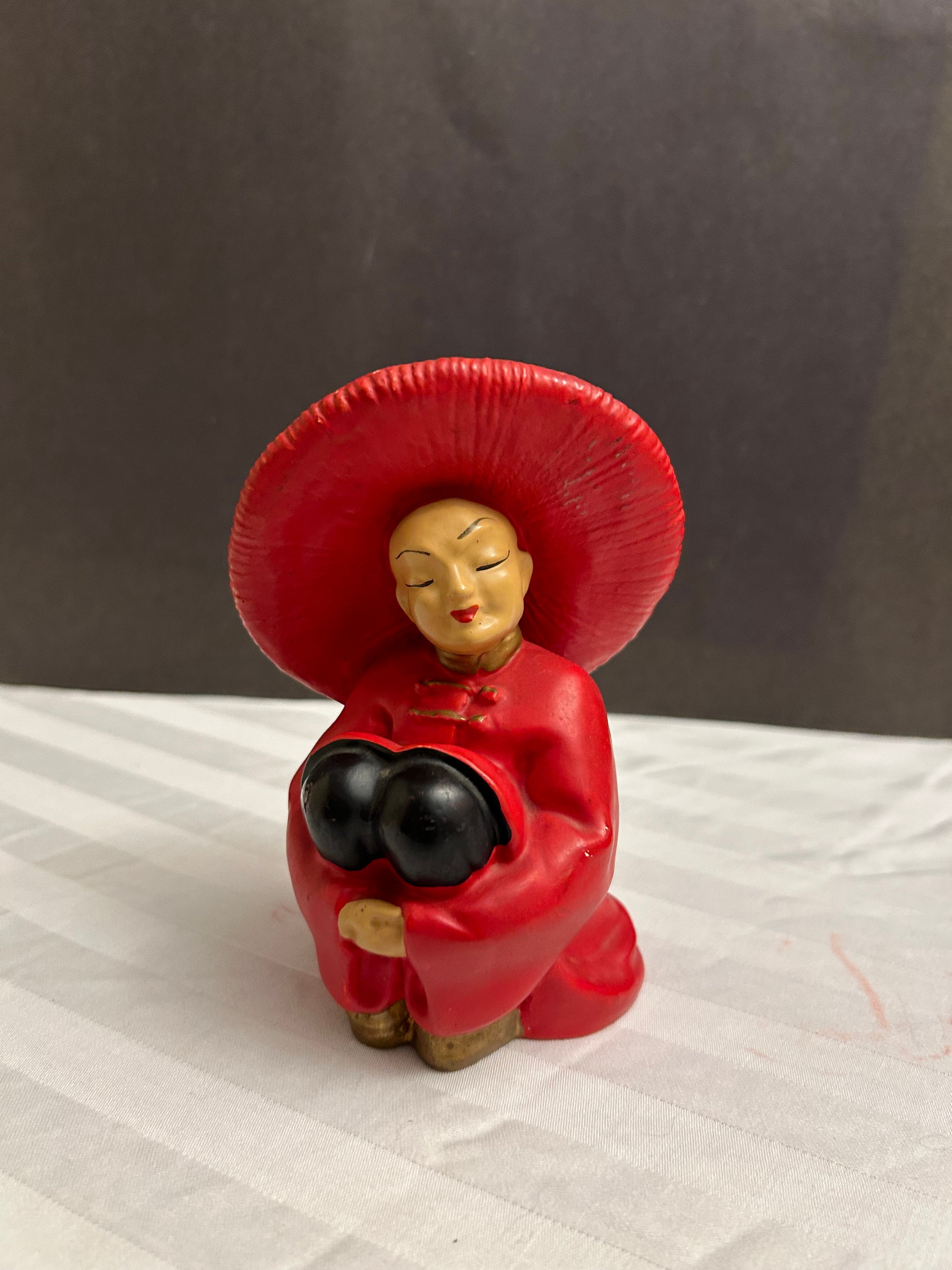 Vintage Ceramic Asian Figurines MCM 1960's - Etsy