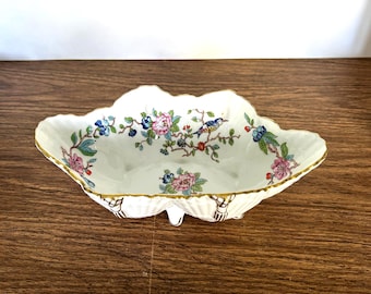 Vintage Aynsley "Pembroke" Pattern Footed Bowl 1960's