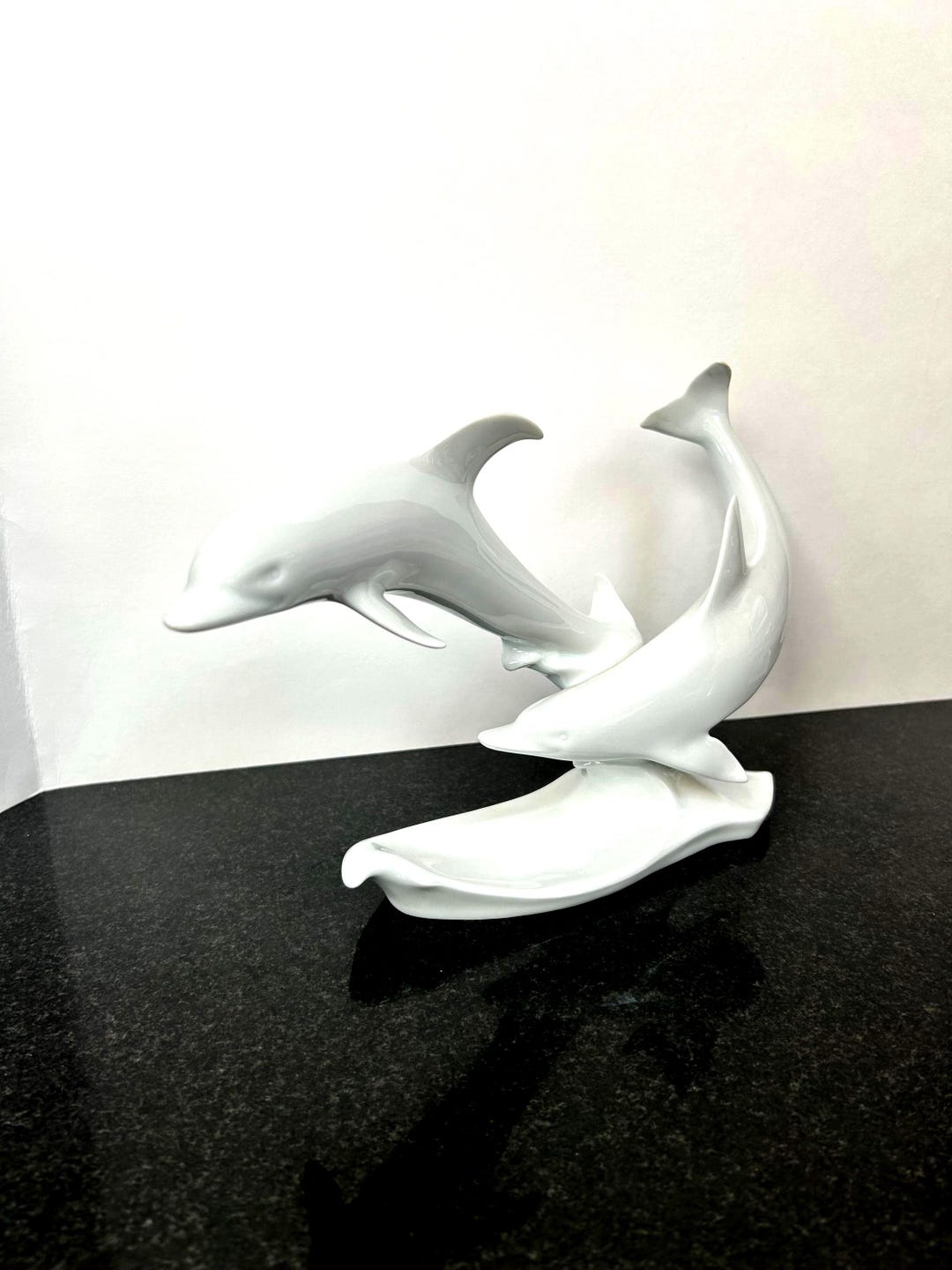 ALKA-KUNST Bavaria Káiser Collectible Porcelain Figurine “dolphins