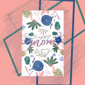 Happy Mom&#39;s Day | Mothers Day Card | Cards | Mothers | Mama