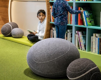 Floor Cushion, Pouf Ottoman for Libraries, Museums, Public Spaces and Reading Nooks