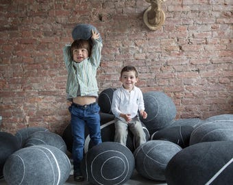 Pouf for Kids, Public Spaces & Interiors  |  Playful, Stylish For Living Room, Spa, Expositions and Lounges | model "Ra" KATSU