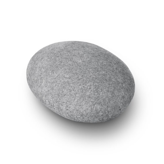 Floor Cushion Pebble Pillows, Wool Pillows, Stone Cushion, Footstool  Ottoman Rock, Pouf Stones Set solid Rocks by KATSU 